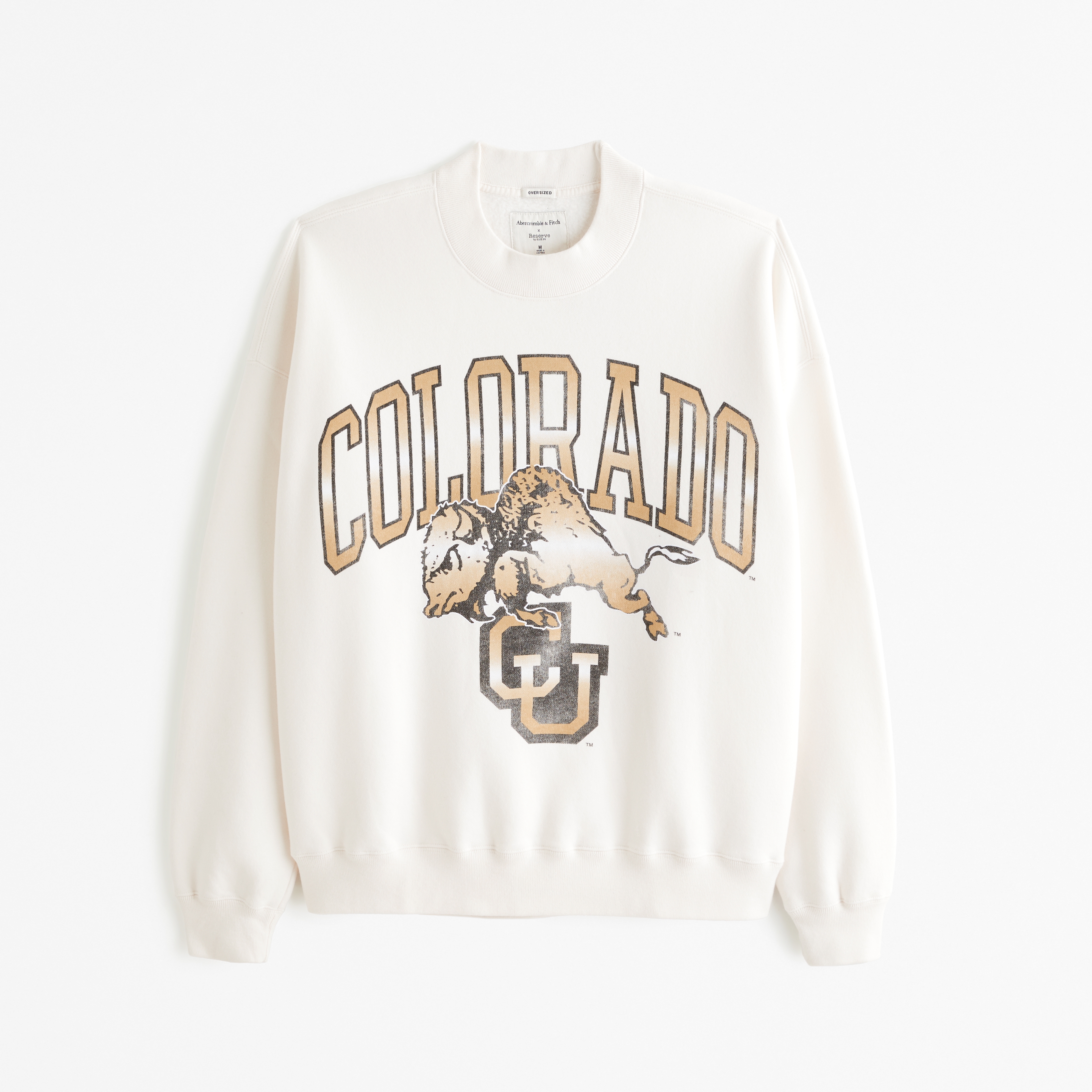 Abercrombie oversized crew online sweatshirt