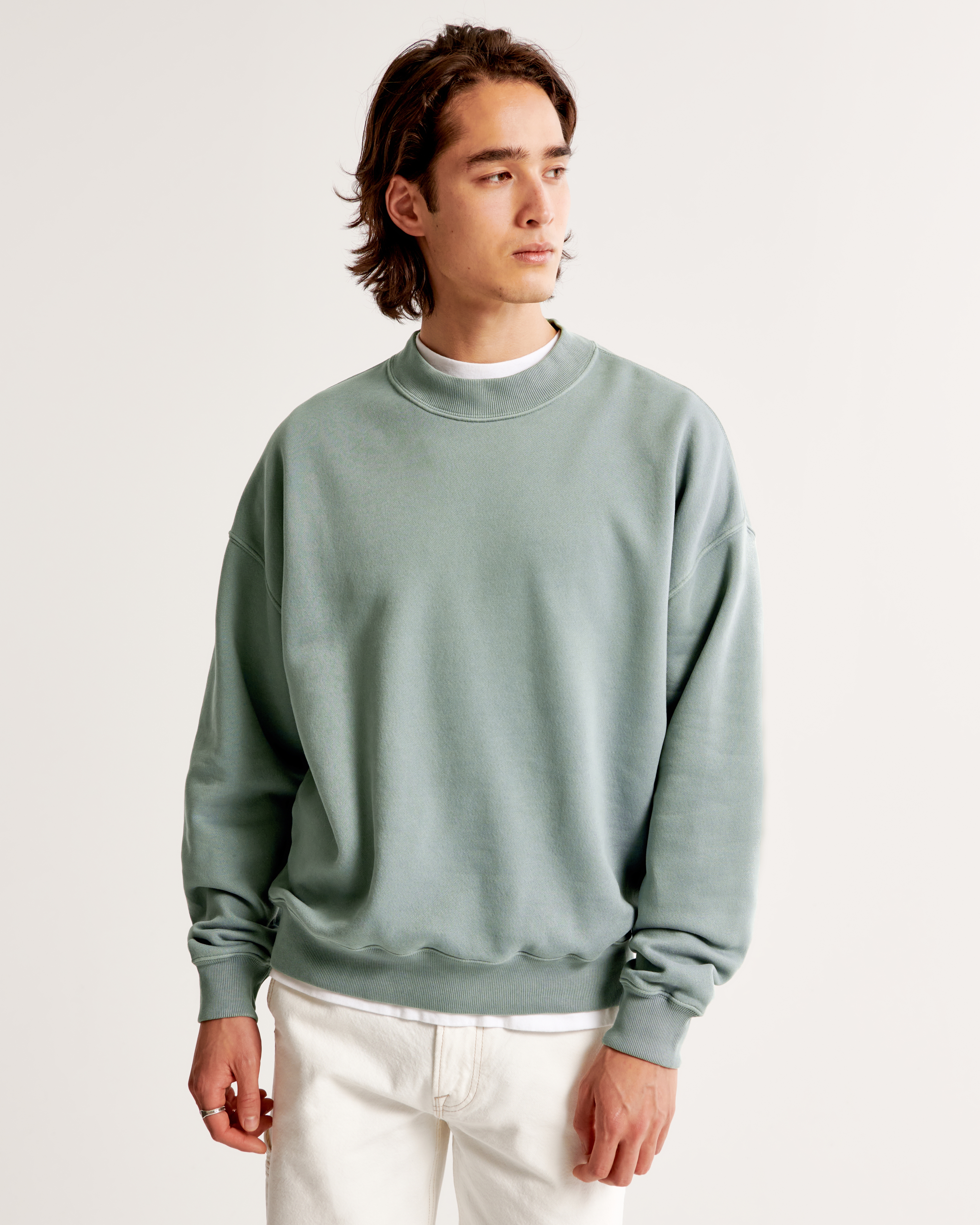 Abercrombie crew neck sweatshirt best sale