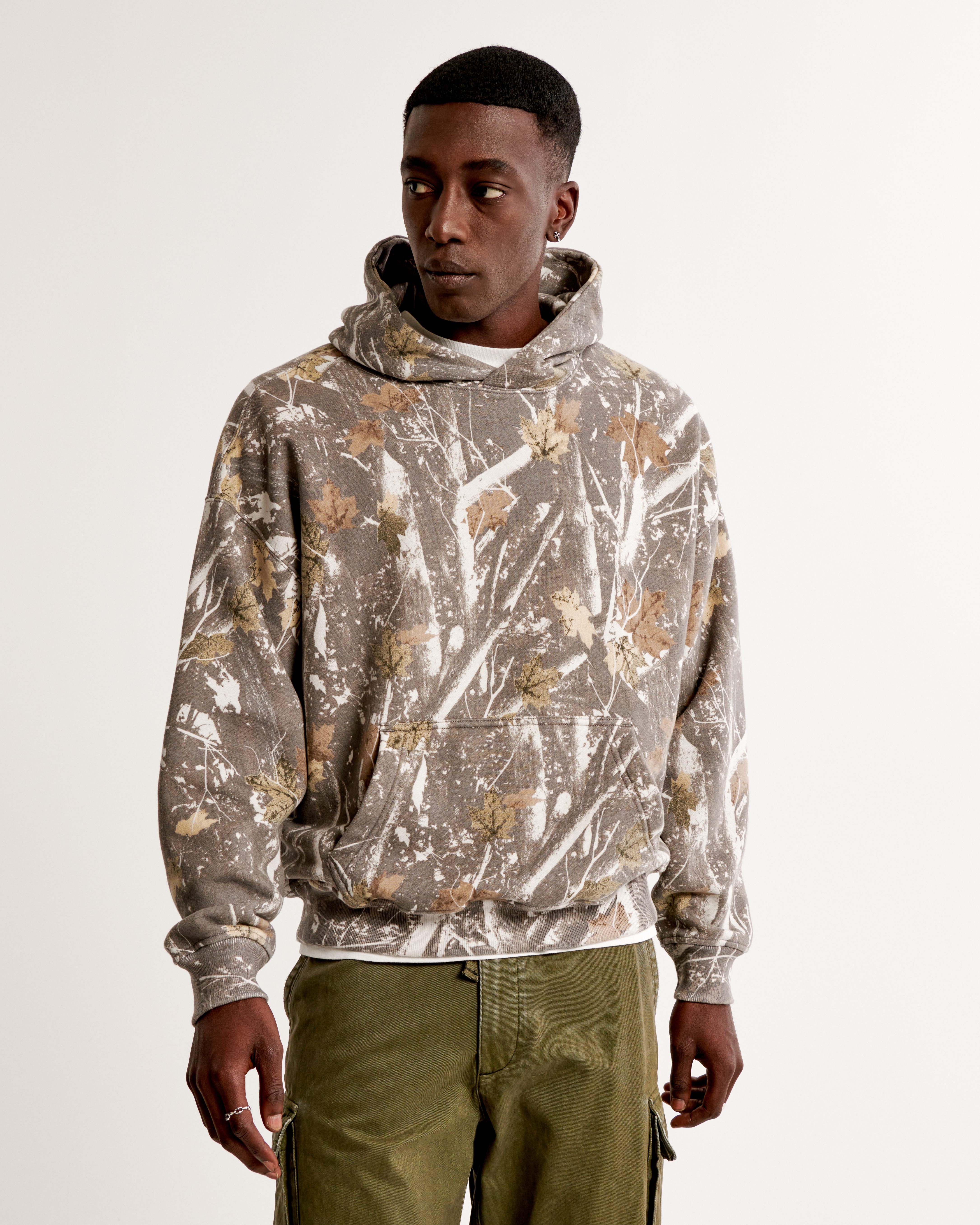 Abercrombie sale camo hoodie