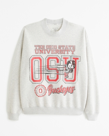 Men's The Ohio State University Graphic Crew Sweatshirt | Men's Tops |  Abercrombie.com