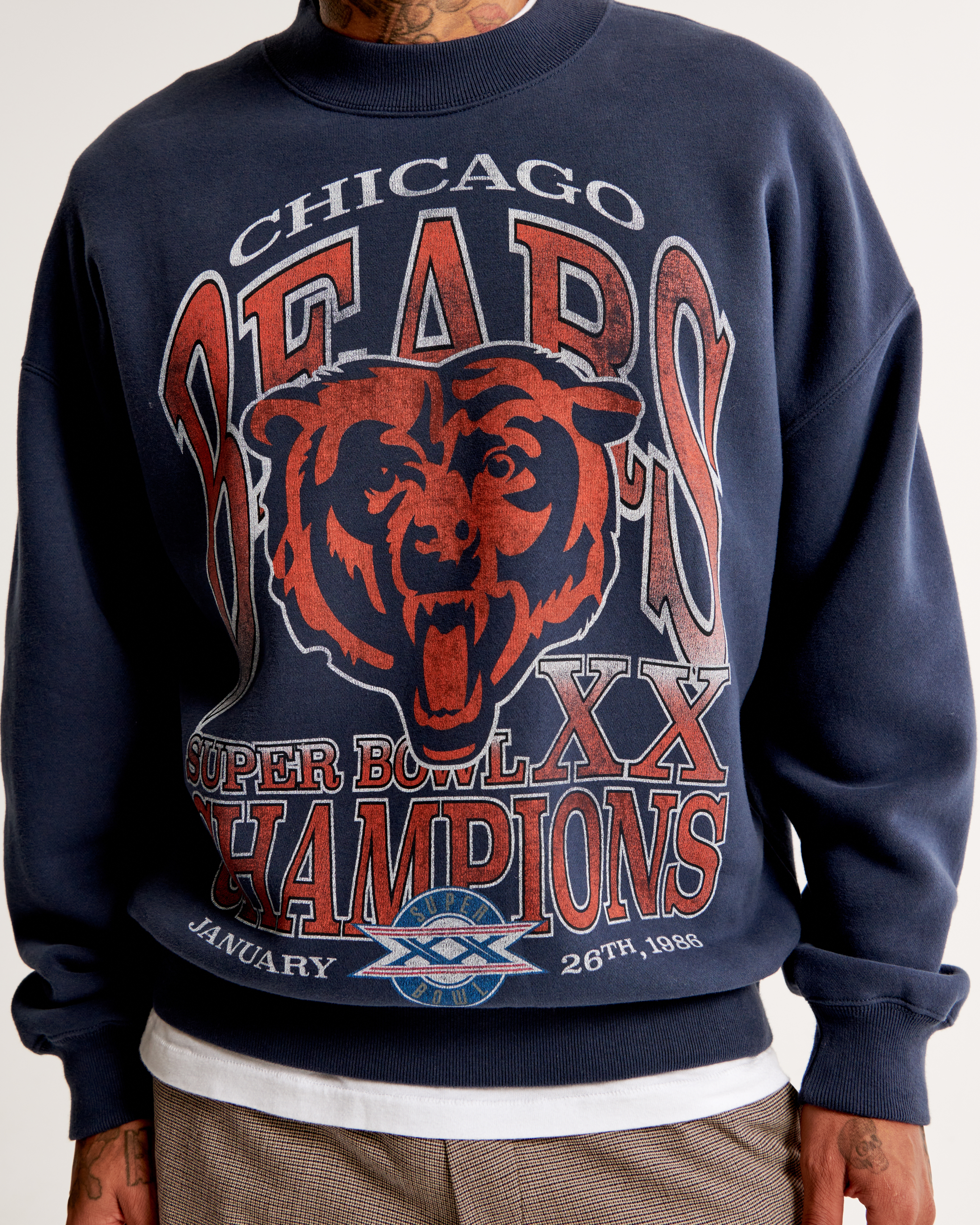 Chicago Bears Graphic Crew Sweatshirt