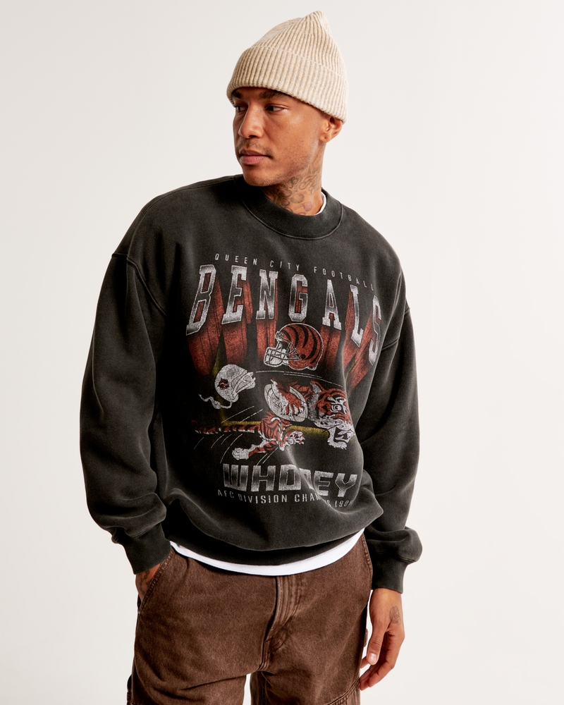 Men's Cincinnati Bengals Graphic Crew Sweatshirt, Men's New Arrivals