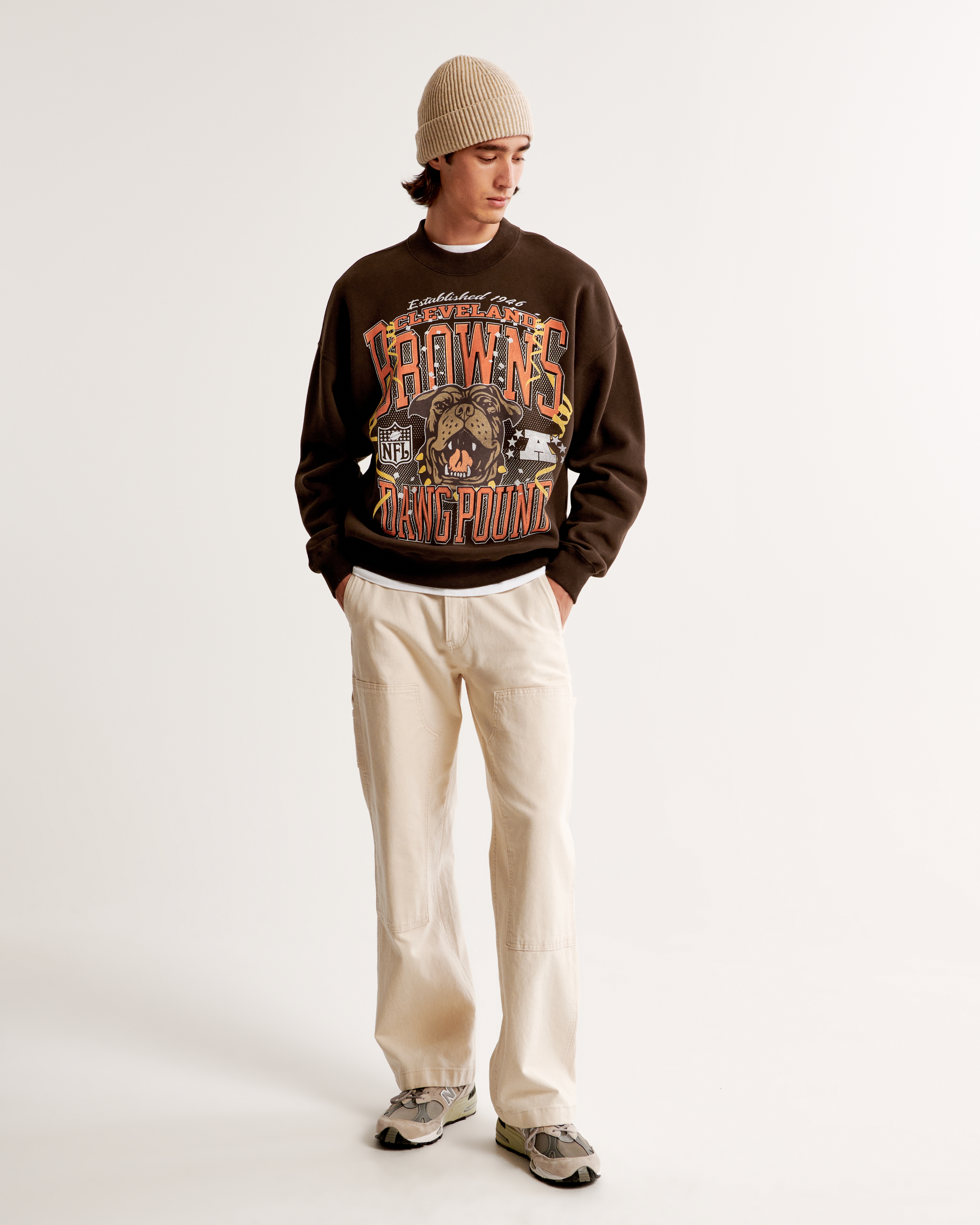 Cleveland browns outlet crew sweatshirt