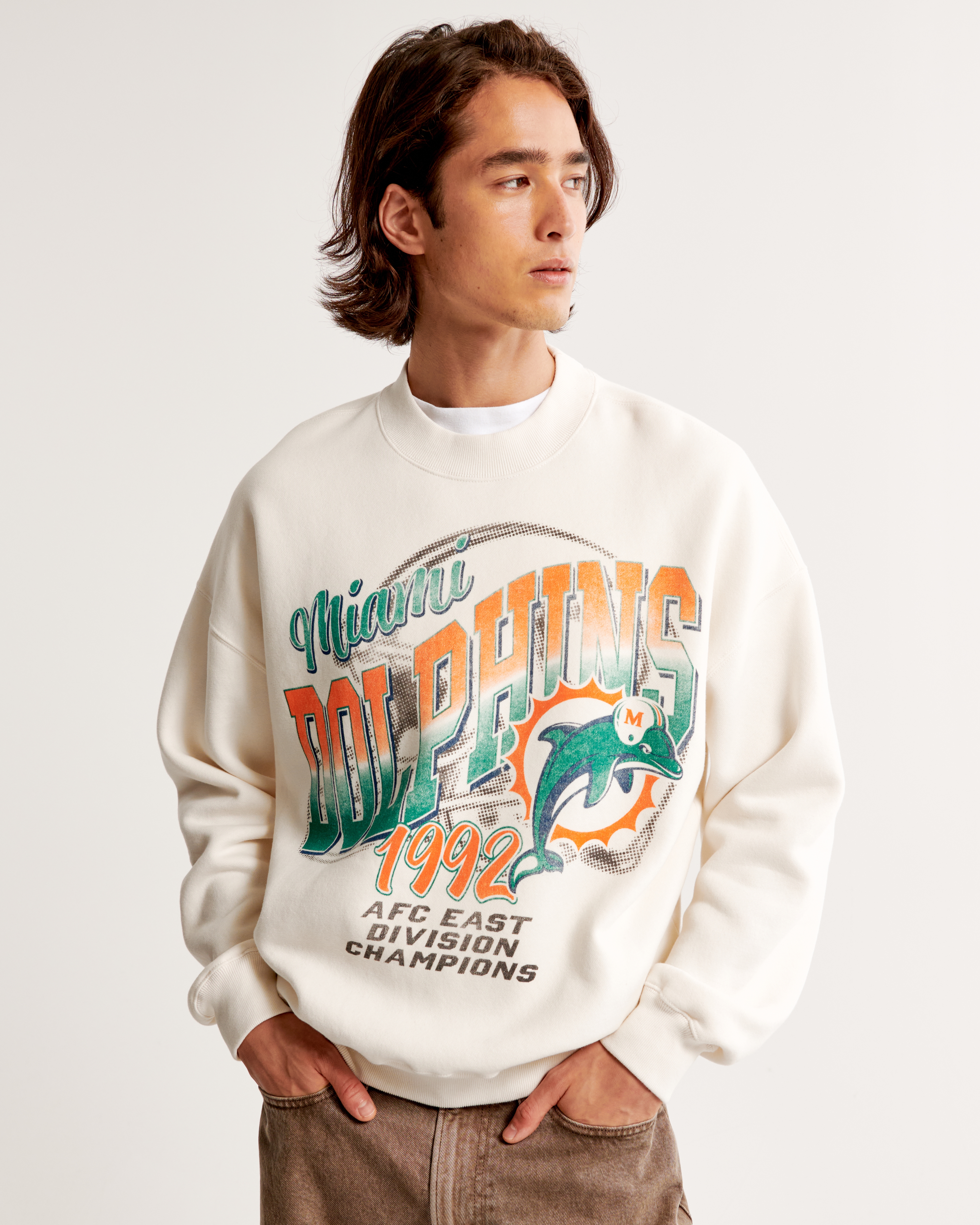 Vintage miami dolphins discount crewneck