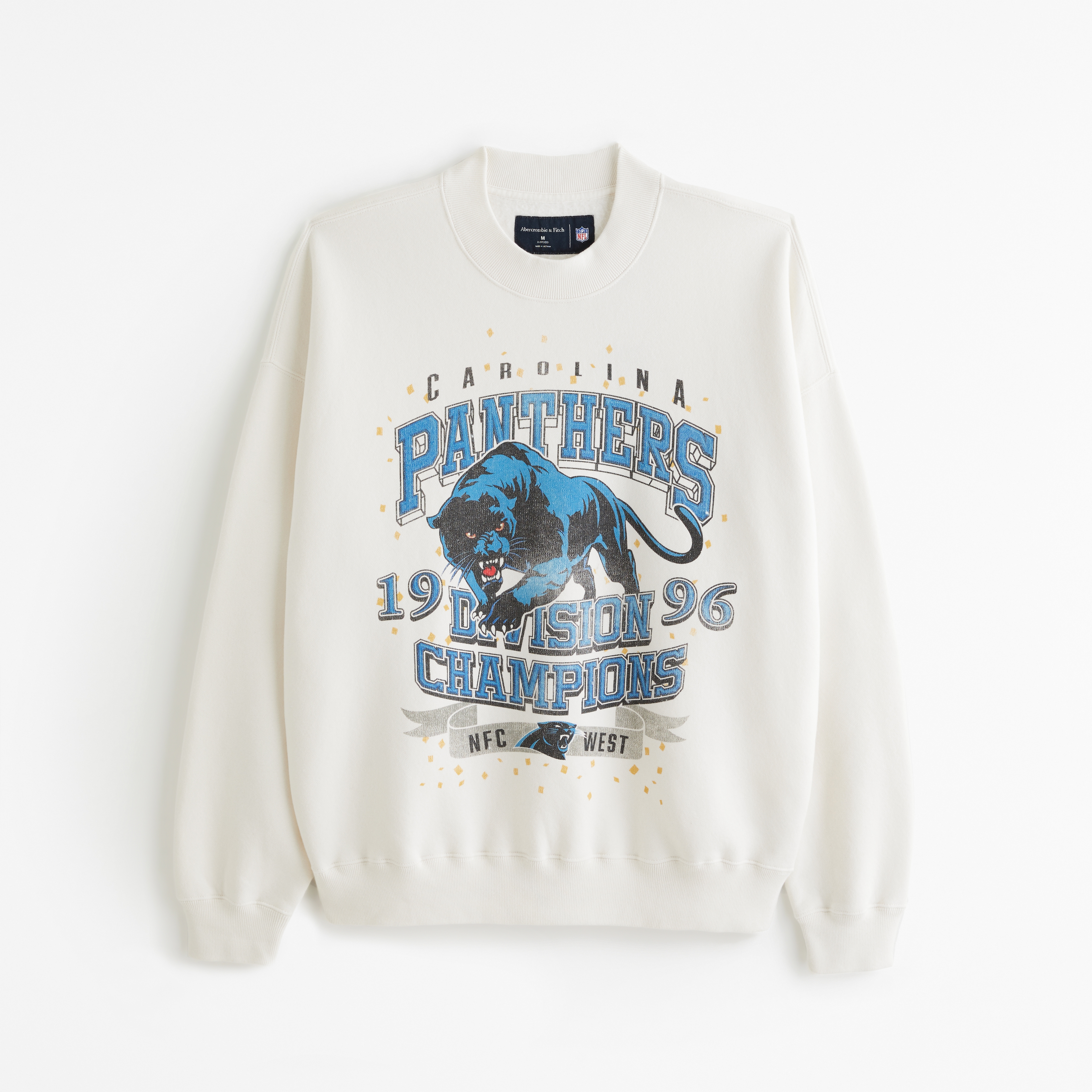 Men s Carolina Panthers Graphic Crew Sweatshirt Men s