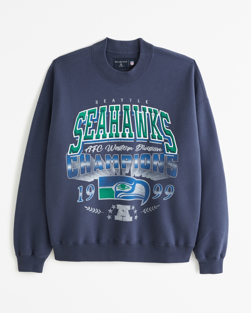Seattle Seahawks Graphic Crew Sweatshirt
