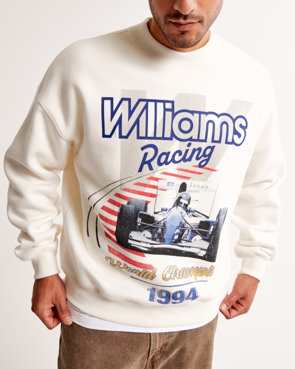 Formula 1 Graphic Crew Sweatshirt, Off White