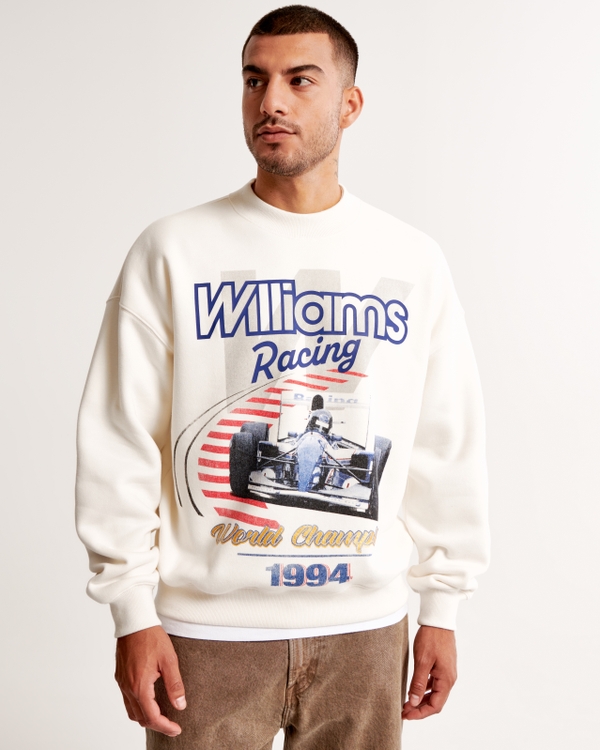 Men's Williams Racing Graphic Crew Sweatshirt | Men's Clearance