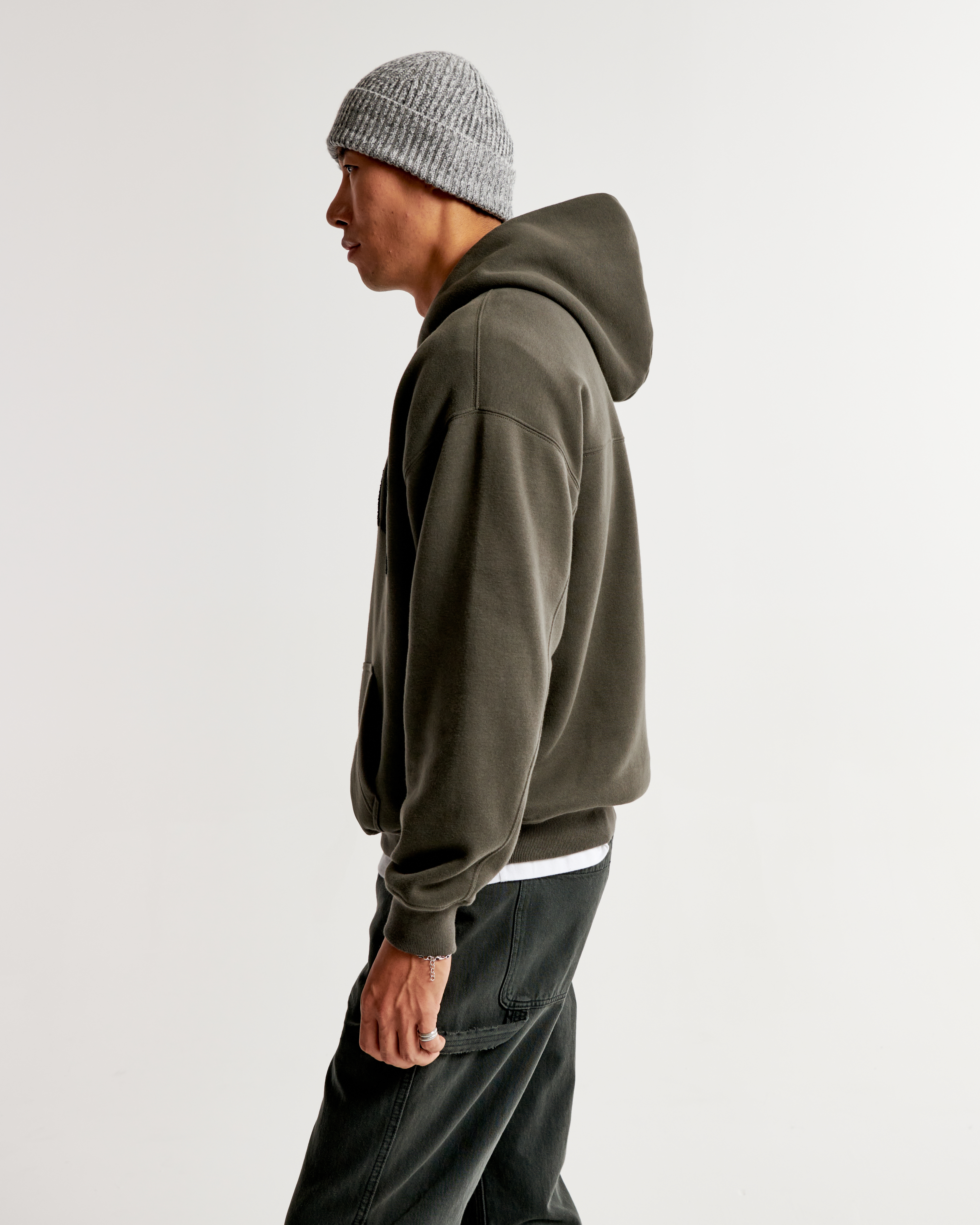 Tonal Varsity Logo Popover Hoodie