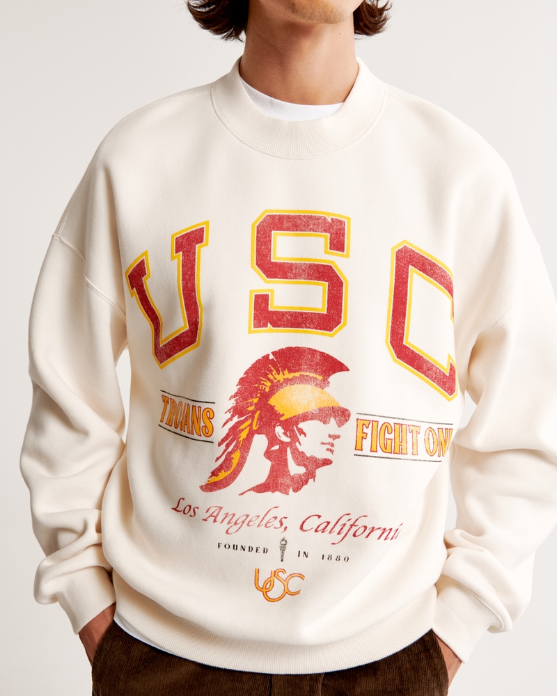 Vintage Rose Bowl Graphic Crew Sweatshirt
