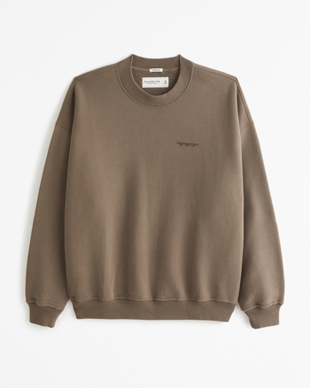 Abercrombie logo hotsell crew sweatshirt