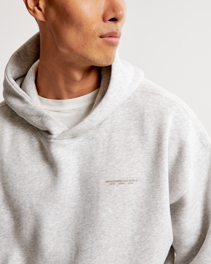 Men's Micro-Logo Popover Hoodie, Men's Clearance