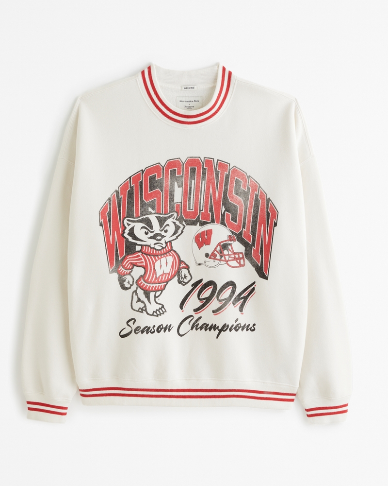 Men's University of Wisconsin Graphic Crew Sweatshirt | Men's New