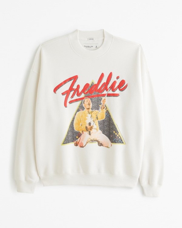 Pride Freddie Mercury Graphic Crew Sweatshirt