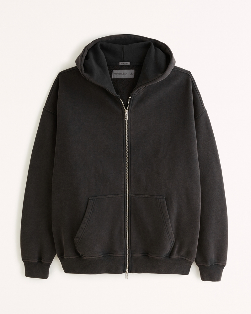 Men's Essential Full-Zip Hoodie, Men's Tops