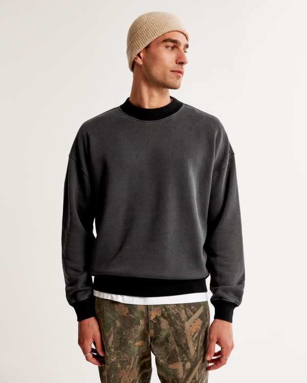 Abercrombie & Fitch giants crew neck sweatshirt in grey