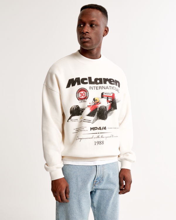 McLaren Graphic Crew Sweatshirt, Off White