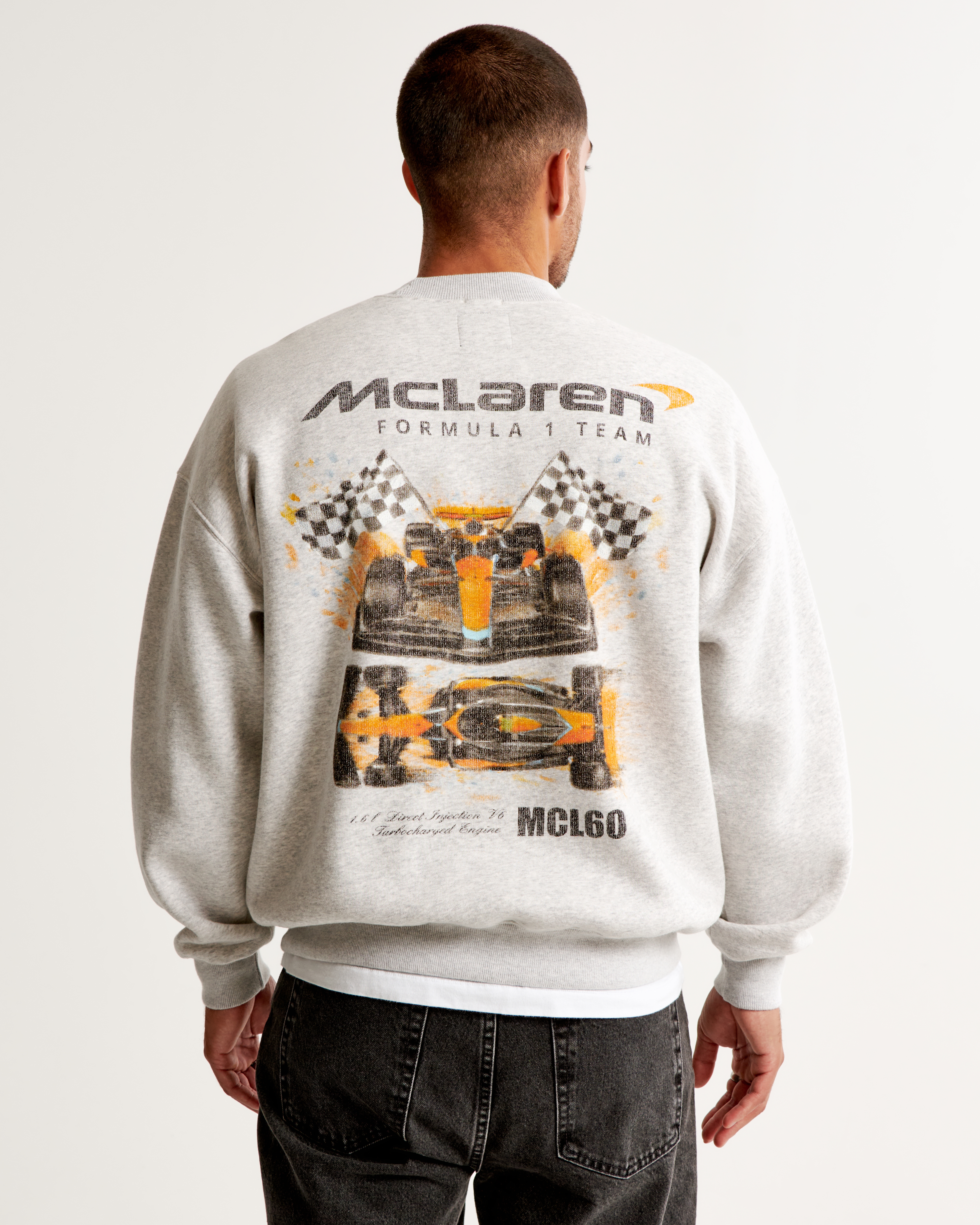 Men's McLaren Graphic Crew Sweatshirt | Men's Tops | Abercrombie.com