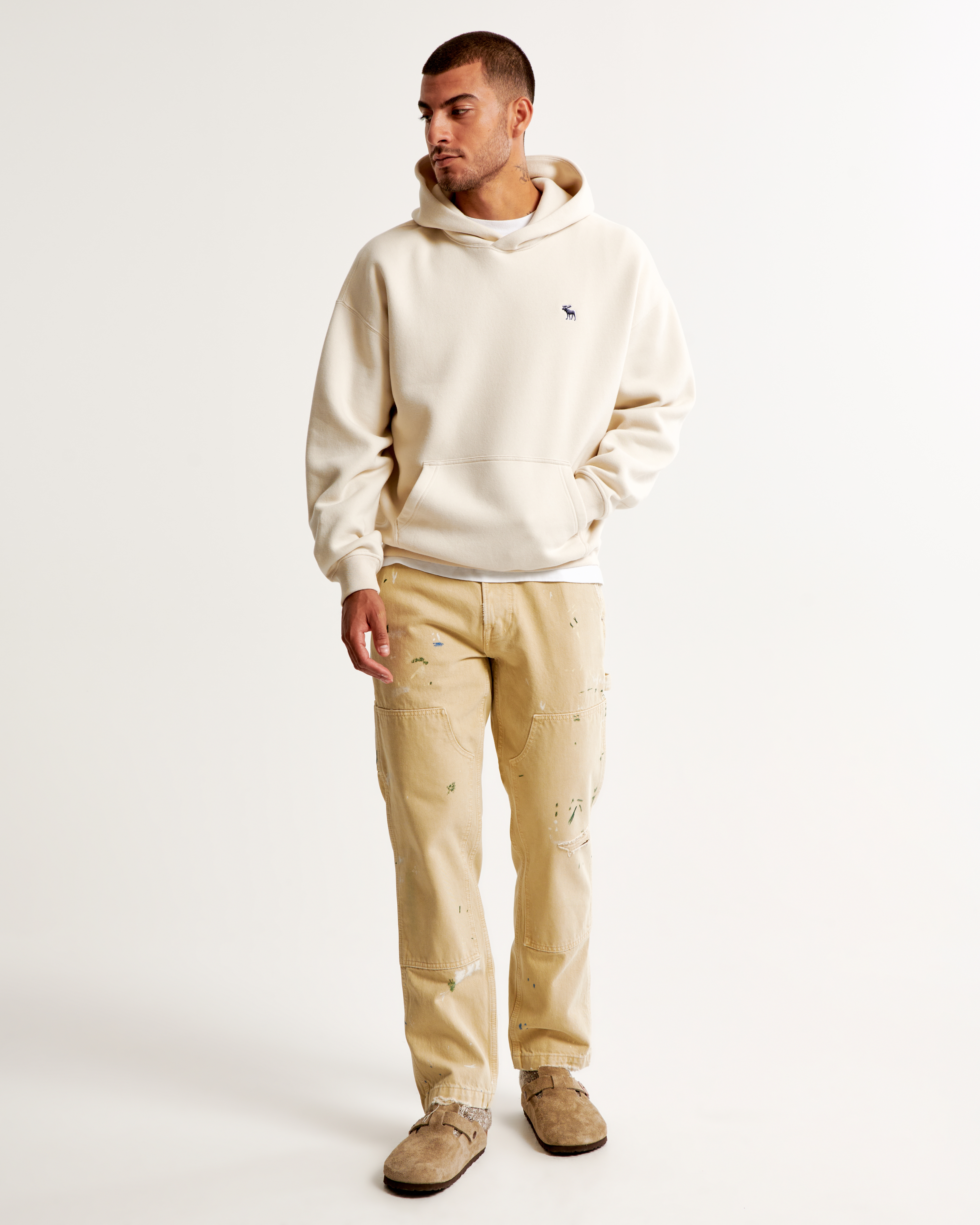 Men's Elevated Icon Popover Hoodie | Men's Tops | Abercrombie.com