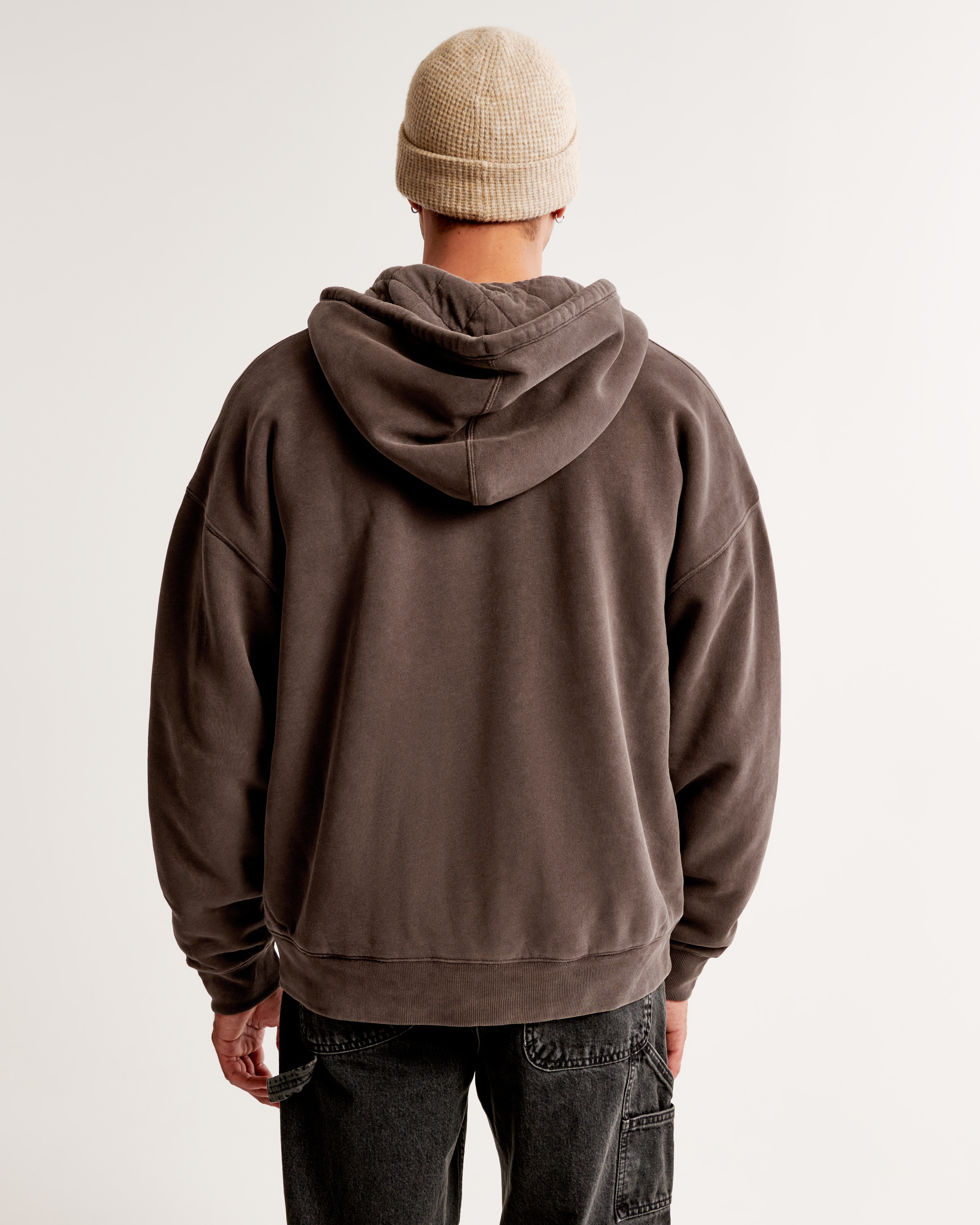 Men's Essential Quilted Full-Zip Hoodie | Men's Clearance