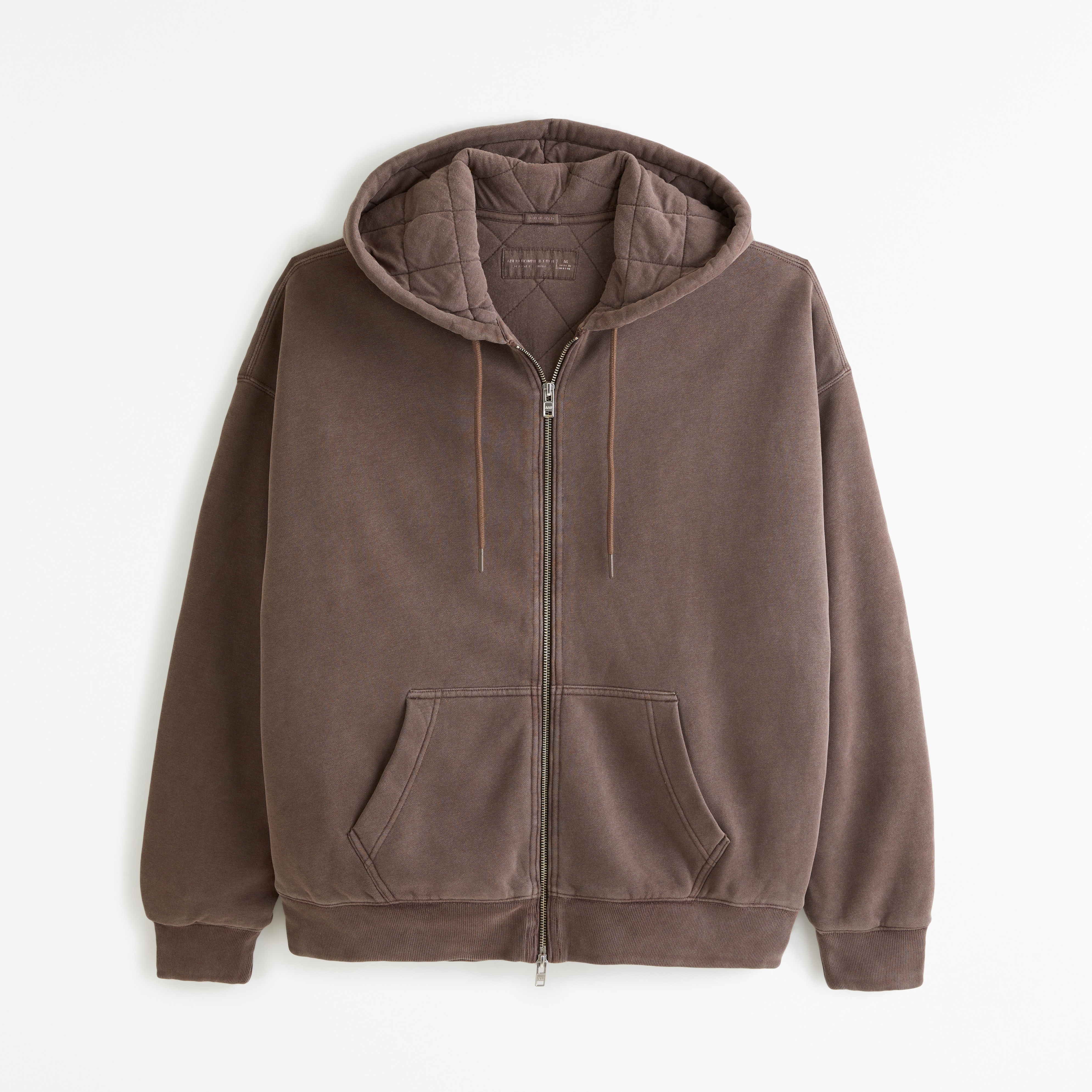 Abercrombie & Fitch Essential Quilted Full-Zip Hoodie