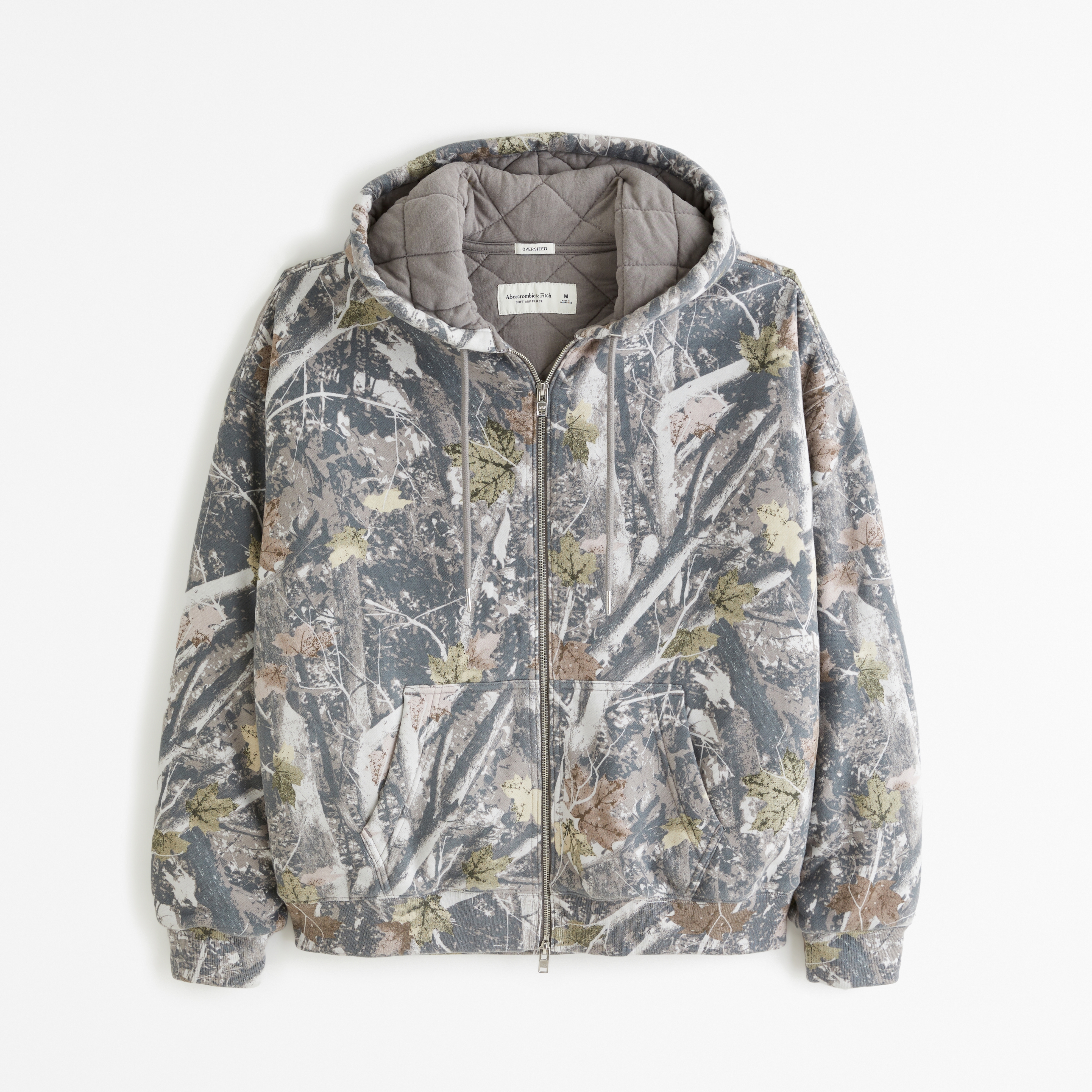 Abercrombie & Fitch Essential Quilted Full-Zip Hoodie | MainPlace Mall