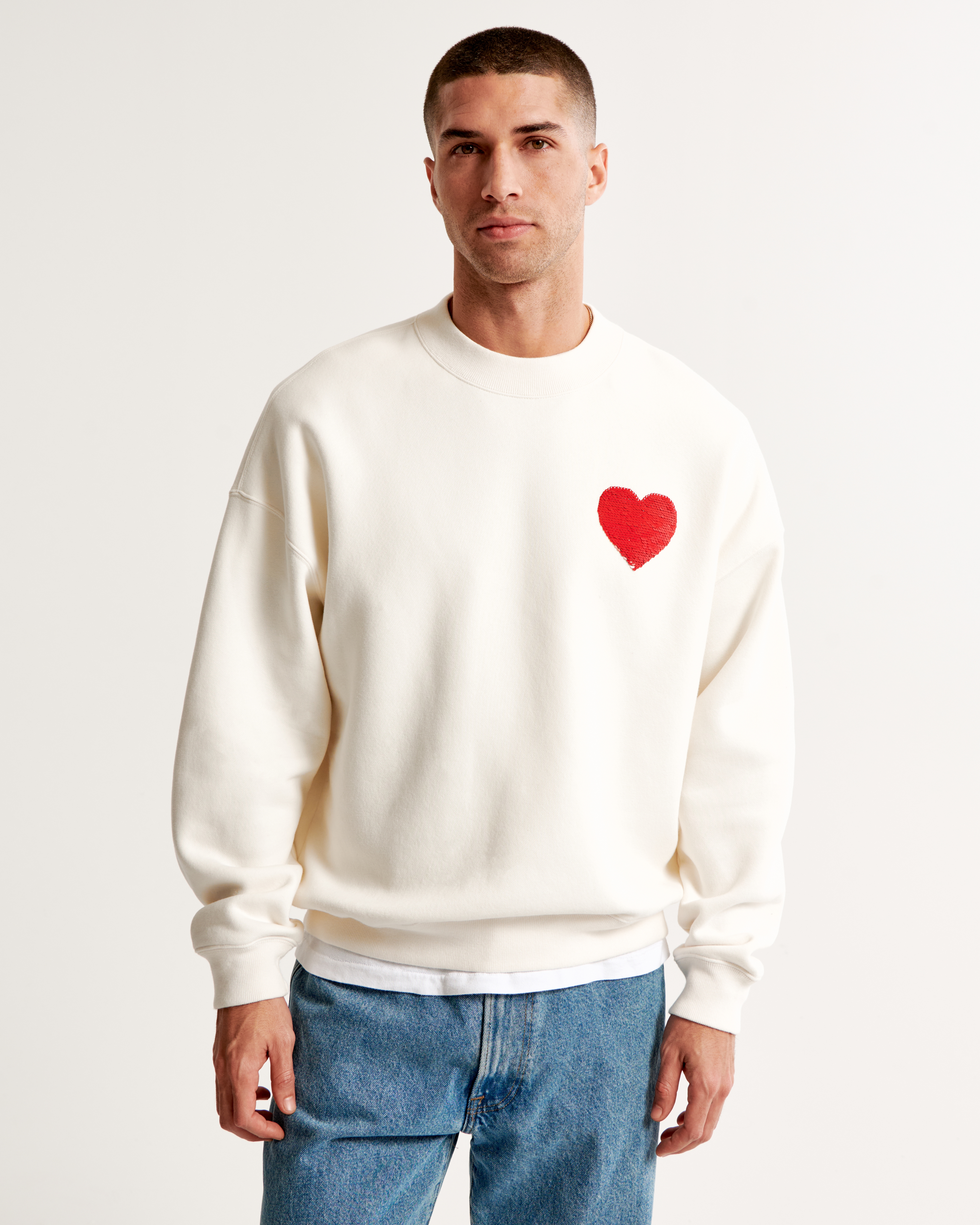 Men's Pride Flip Sequin Graphic Crew Sweatshirt | Men's