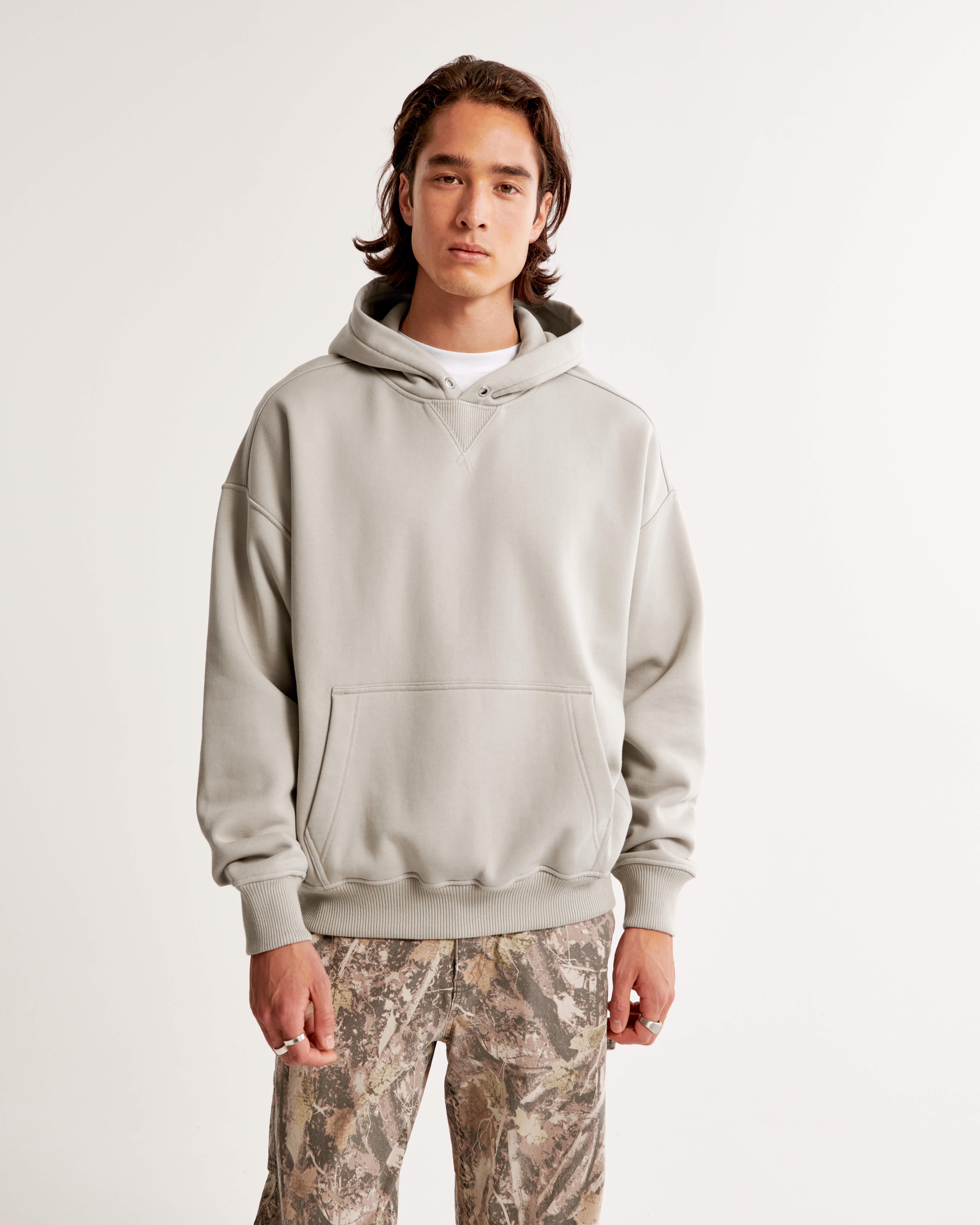 Men's Essential Premium Heavyweight Popover Hoodie | Men's Tops