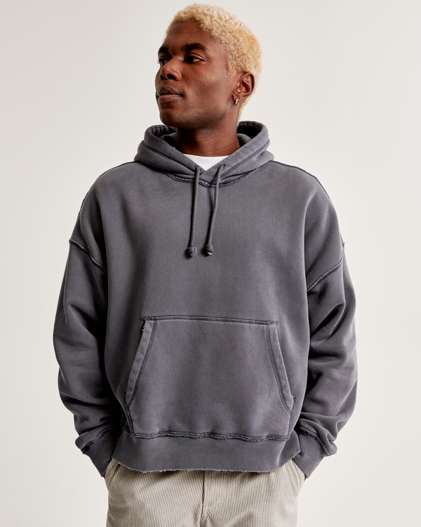 Blue shop abercrombie hoodie