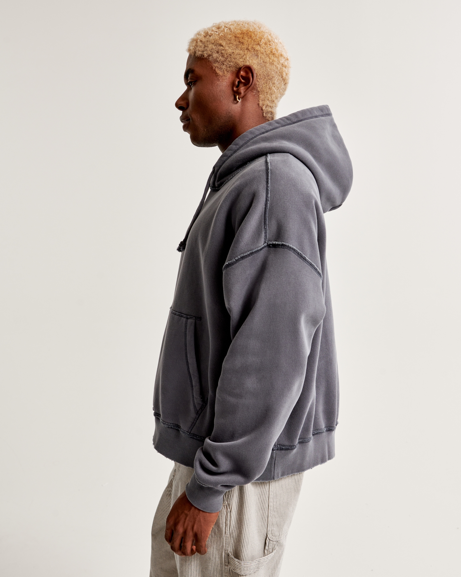 Routine Cropped Zip Hoodie - Toasted Almond