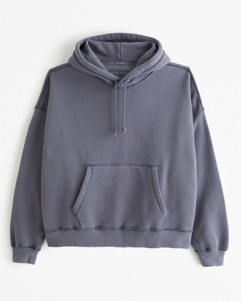 Cropped discount plain hoodie