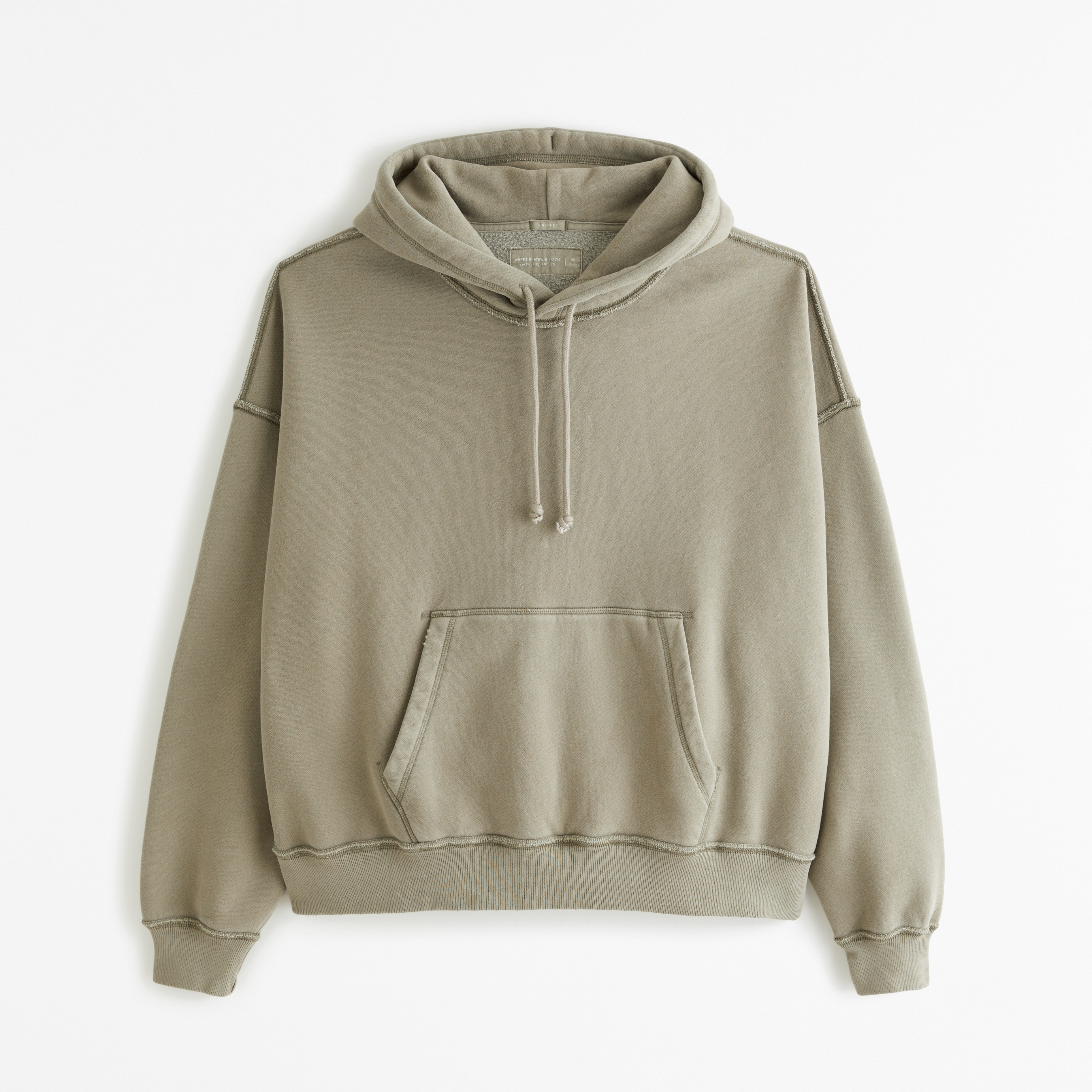 Men's Essential Cropped Popover Hoodie | Men's Tops | Abercrombie.com