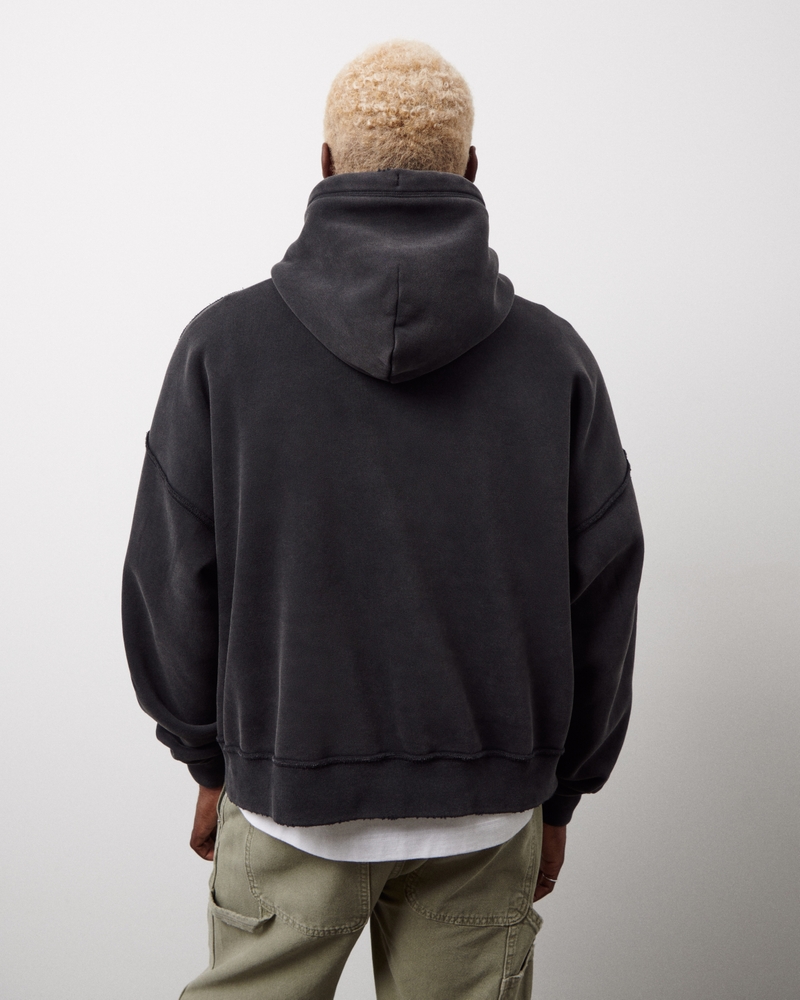 Men's Essential Cropped Popover Hoodie