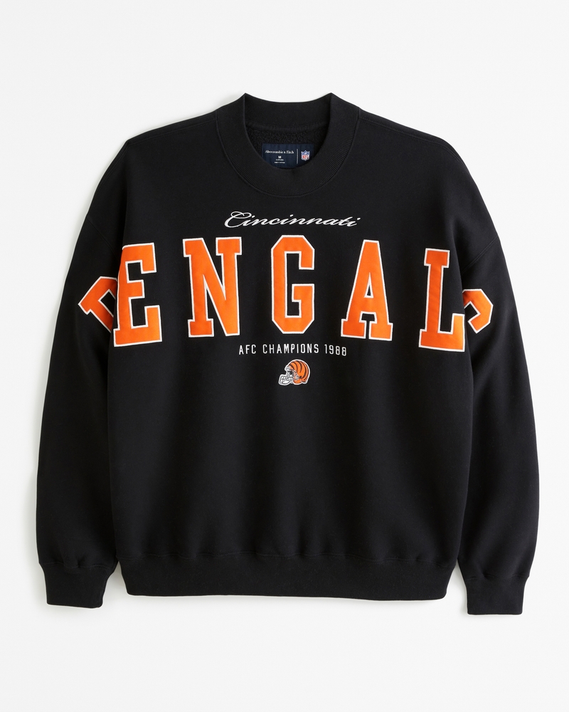 Sudadera cuello redondo con estampa de los Cincinnati Bengals