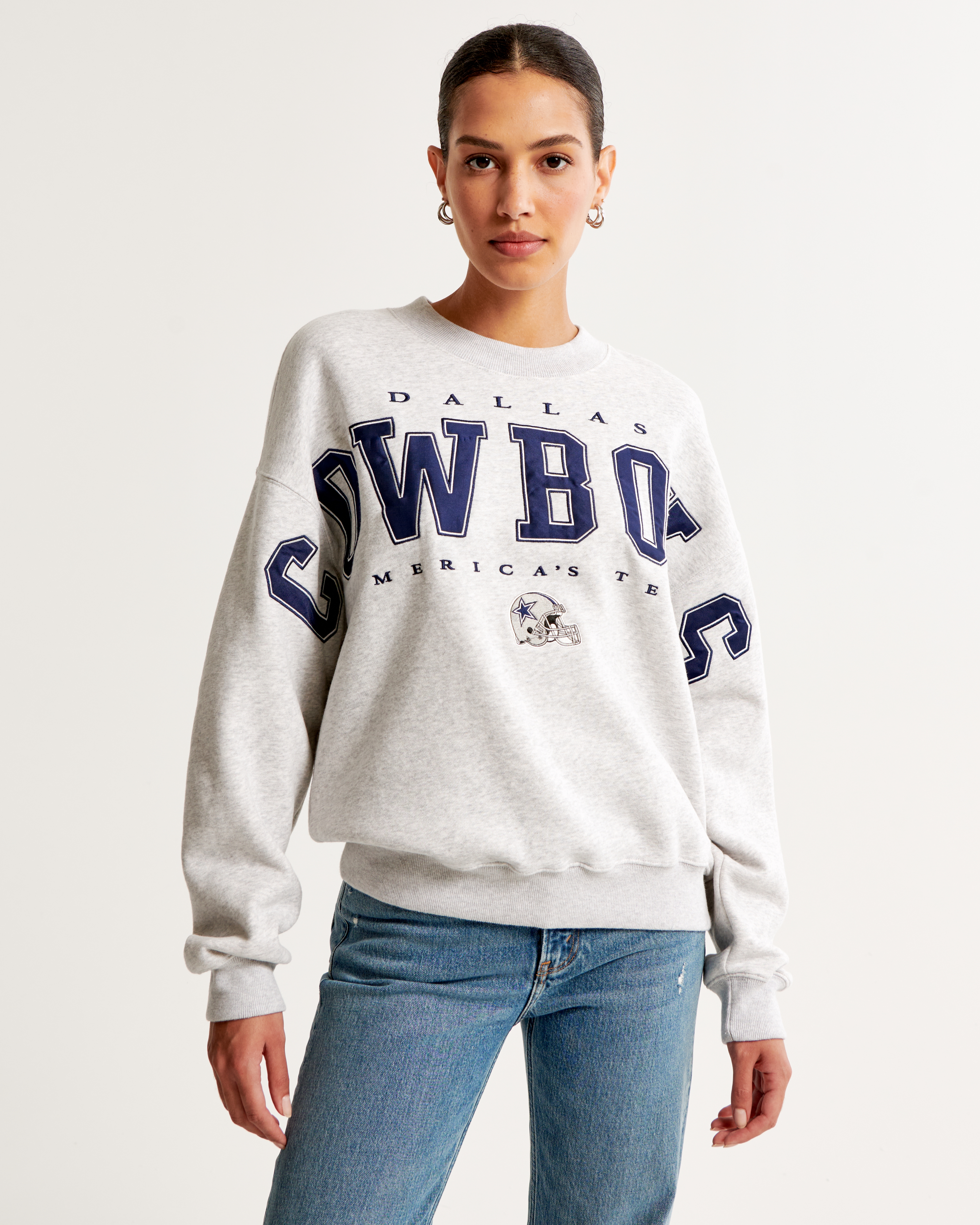 Cowboys crew clearance sweatshirt