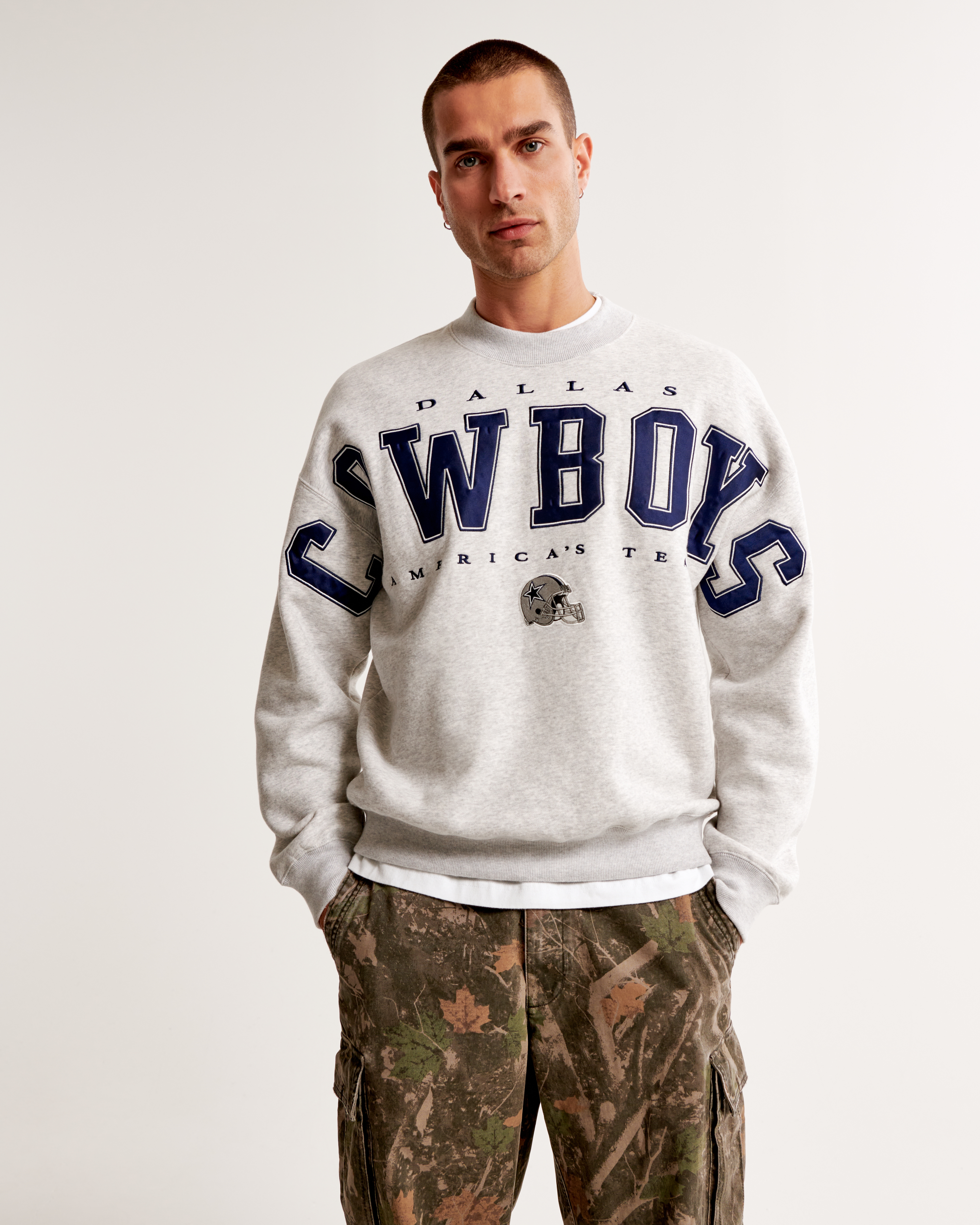 Cowboys crew clearance sweatshirt