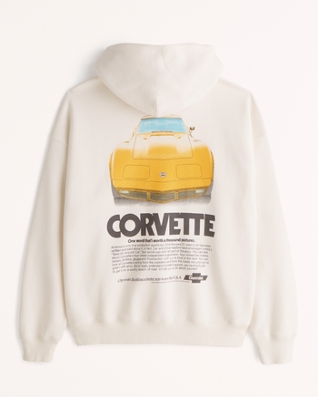 Men's Corvette Graphic Popover Hoodie Men's Tops