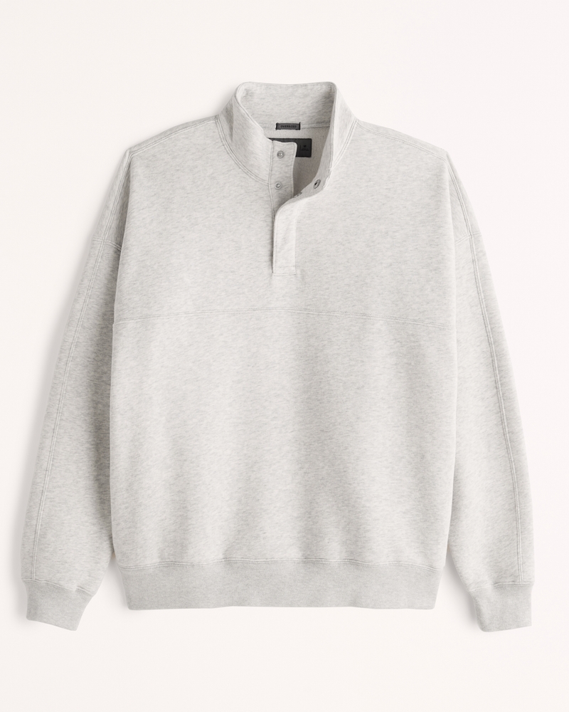 Men's Mockneck Snap Sweatshirt | Men's Sale | Abercrombie.com