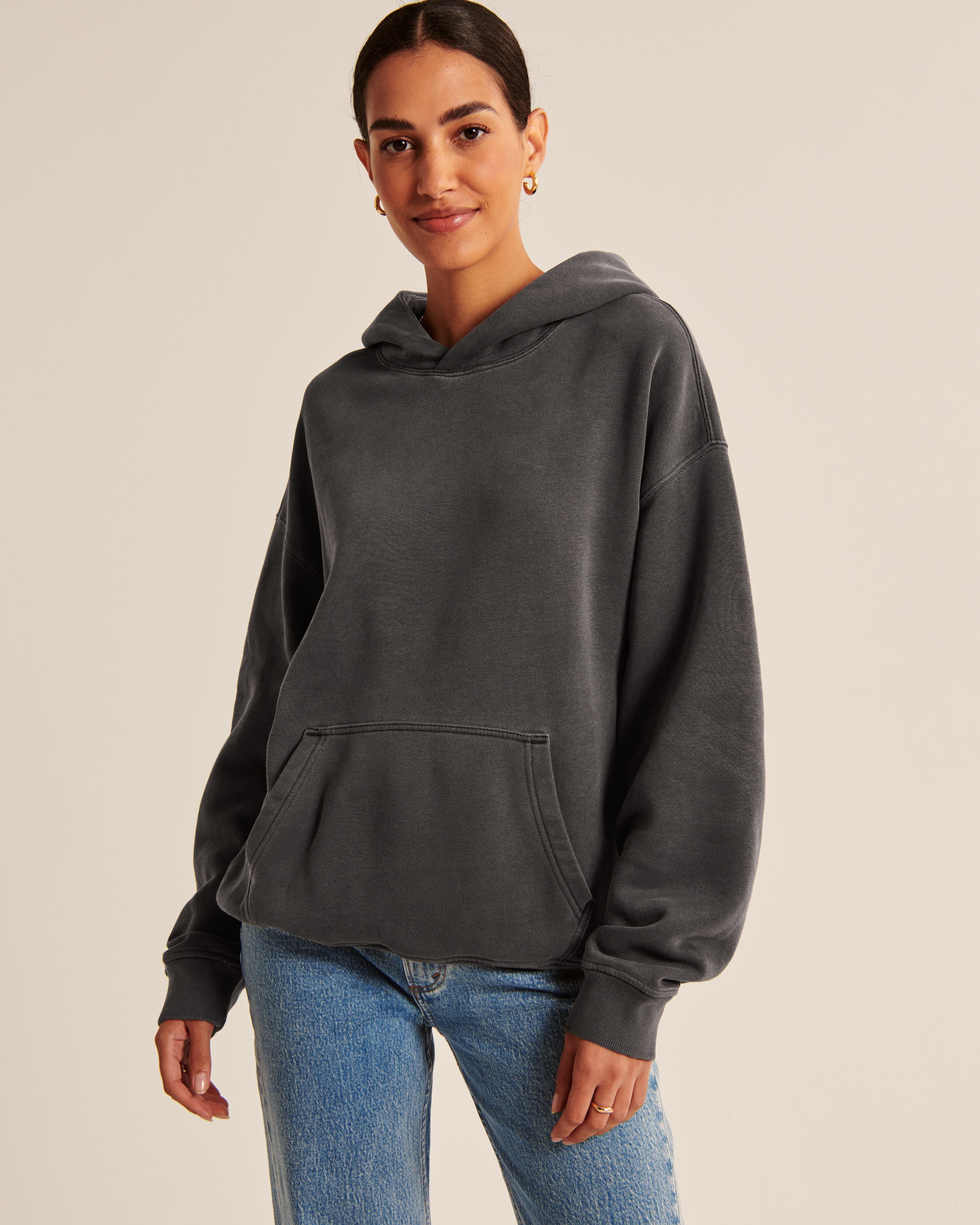 Women s Essential Popover Hoodie Women s Tops Abercrombie