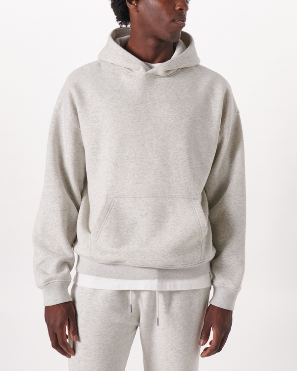 Boys NFL Graphic Popover Hoodie in Light Grey | Size 7/8 | Abercrombie Kids