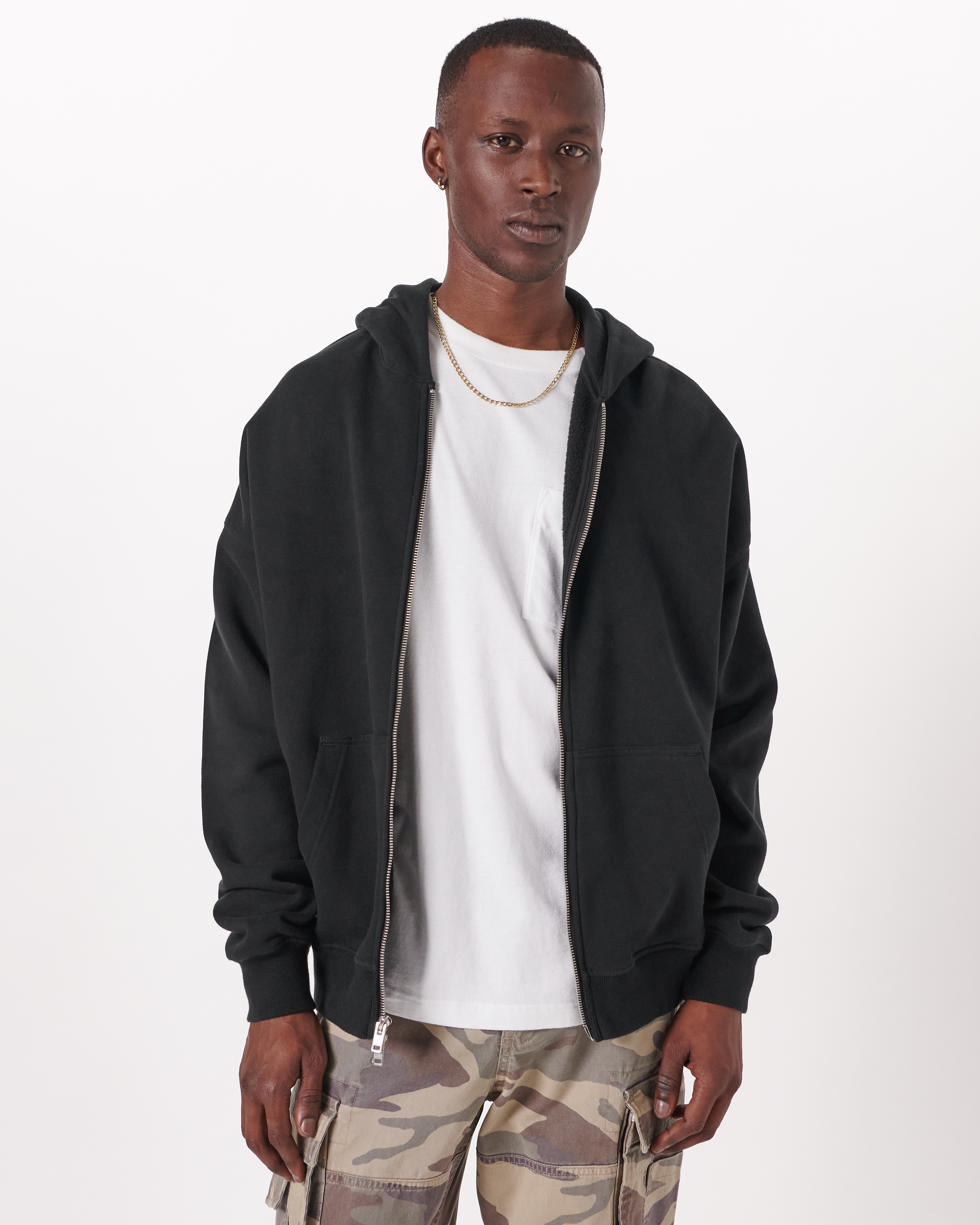 Cargo mens full zip hoodie sale