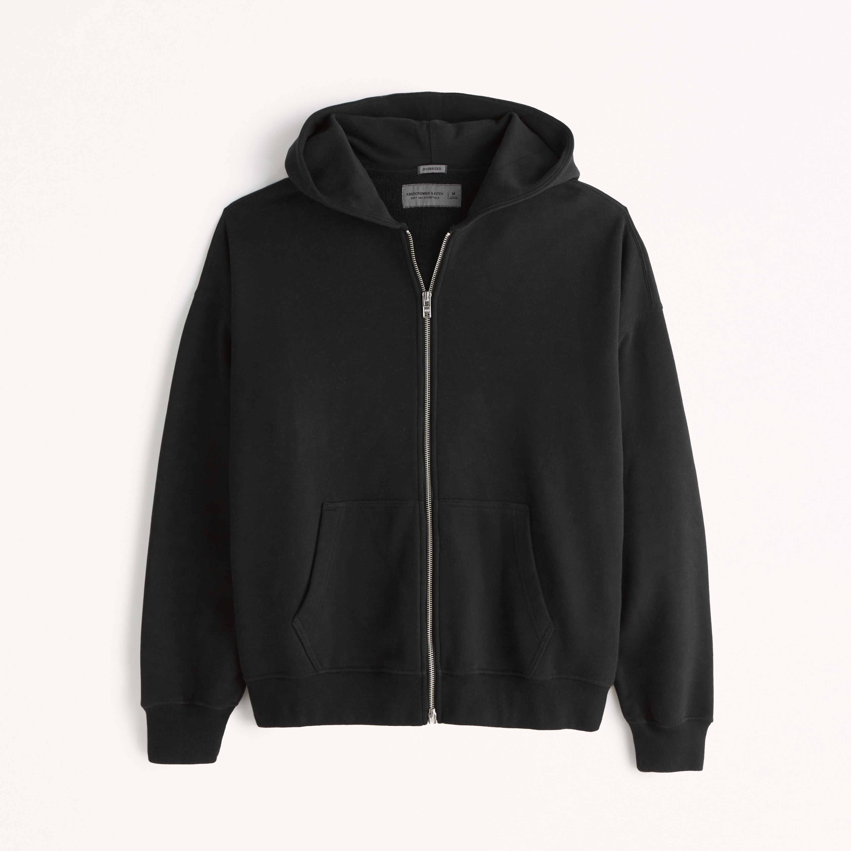 Abercrombie full zip online logo hoodie