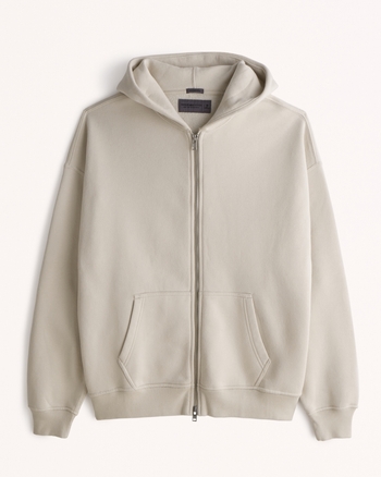 Men's Essential Full-Zip Hoodie | Men's Tops | Abercrombie.com