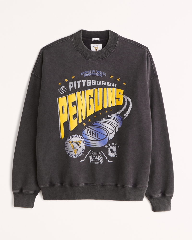 Penguins Hockey Sweatshirt - Pittsburgh Vintage Unisex Hoodie Long