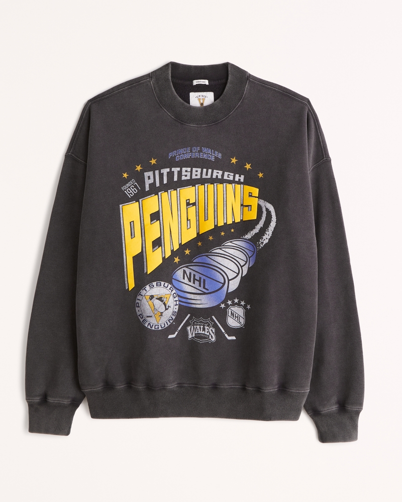 Official Abercrombie Clothing Store Shop Merch Pittsburgh Steelers Graphic Crew  neck Sweatshirt - Teebreat