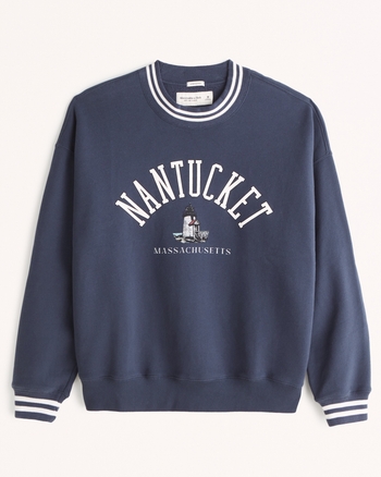 Men's Nantucket Graphic Crew Sweatshirt Men's Tops