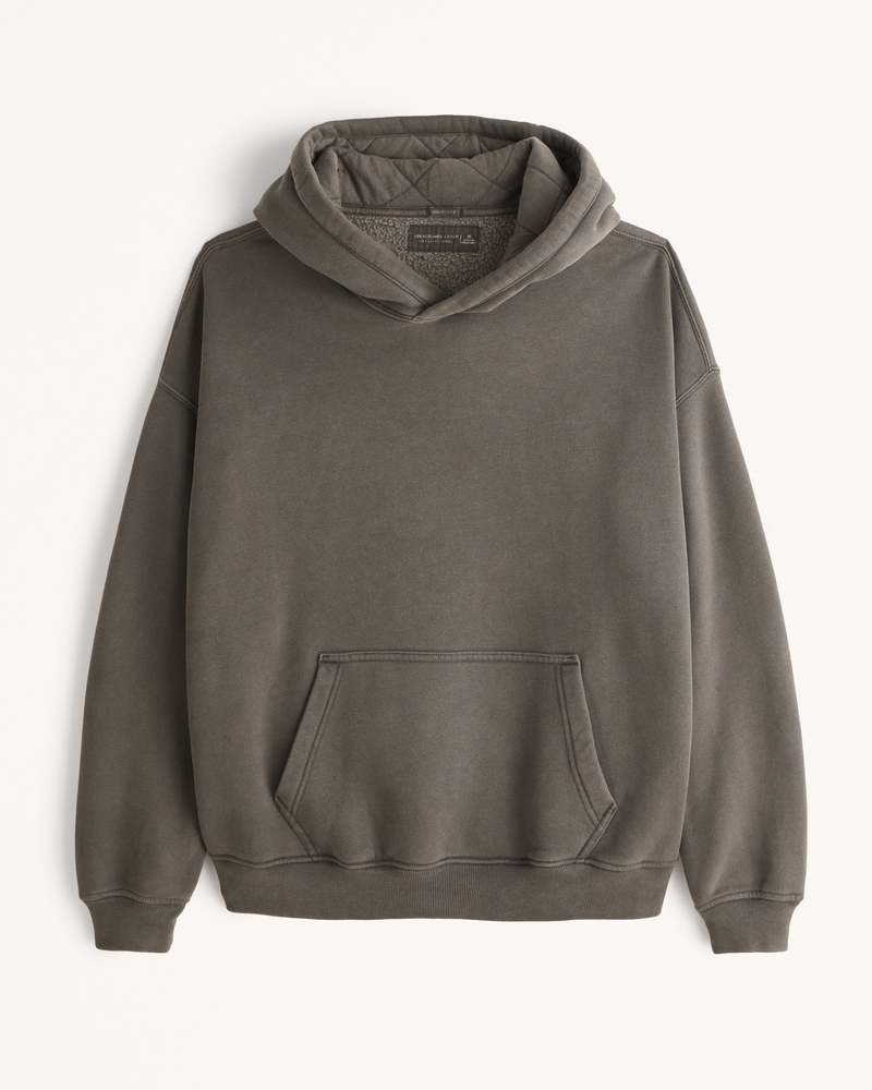 Men's Essential Quilted Popover Hoodie Men's Tops