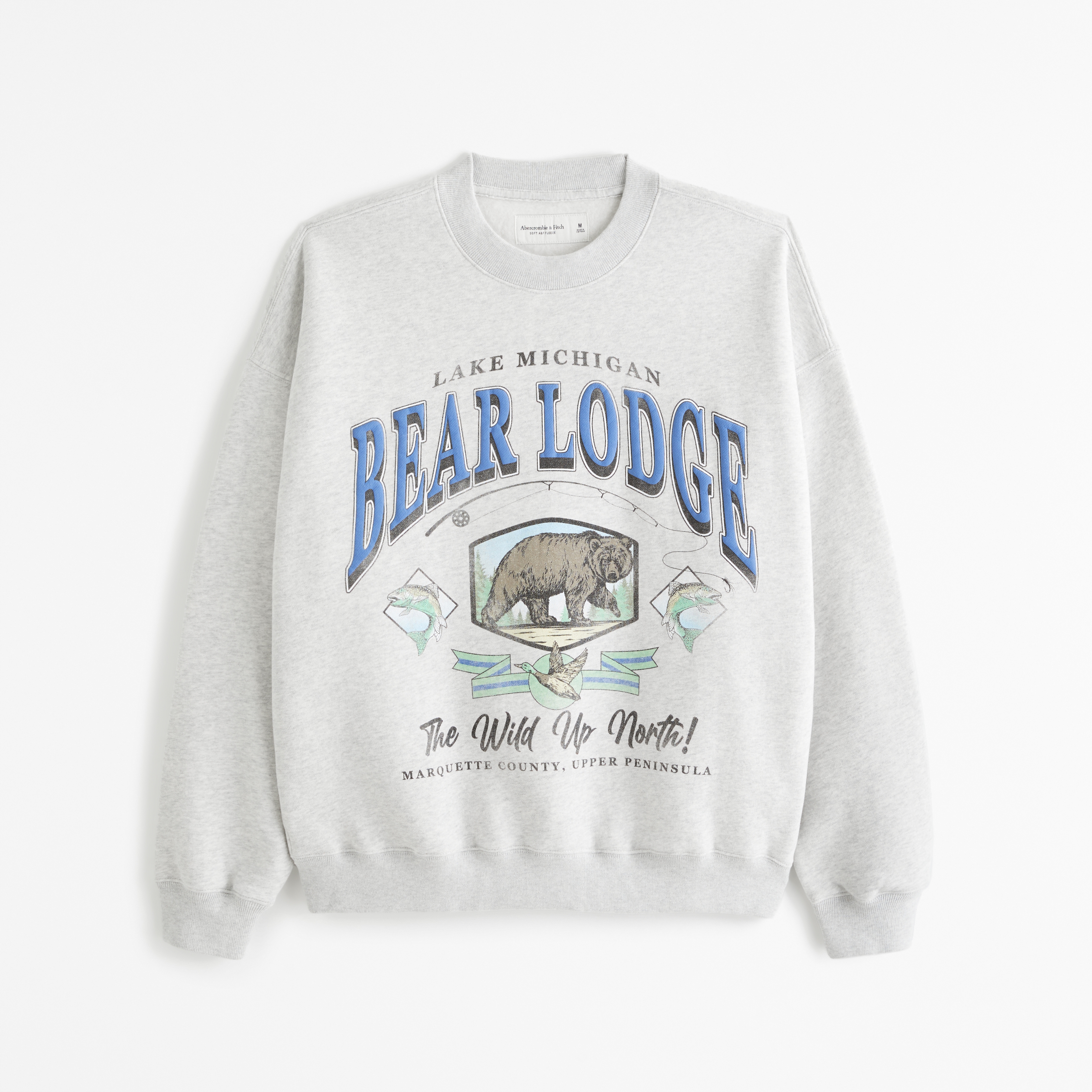 Men's Bear Lodge Graphic Crew Sweatshirt | Men's Tops