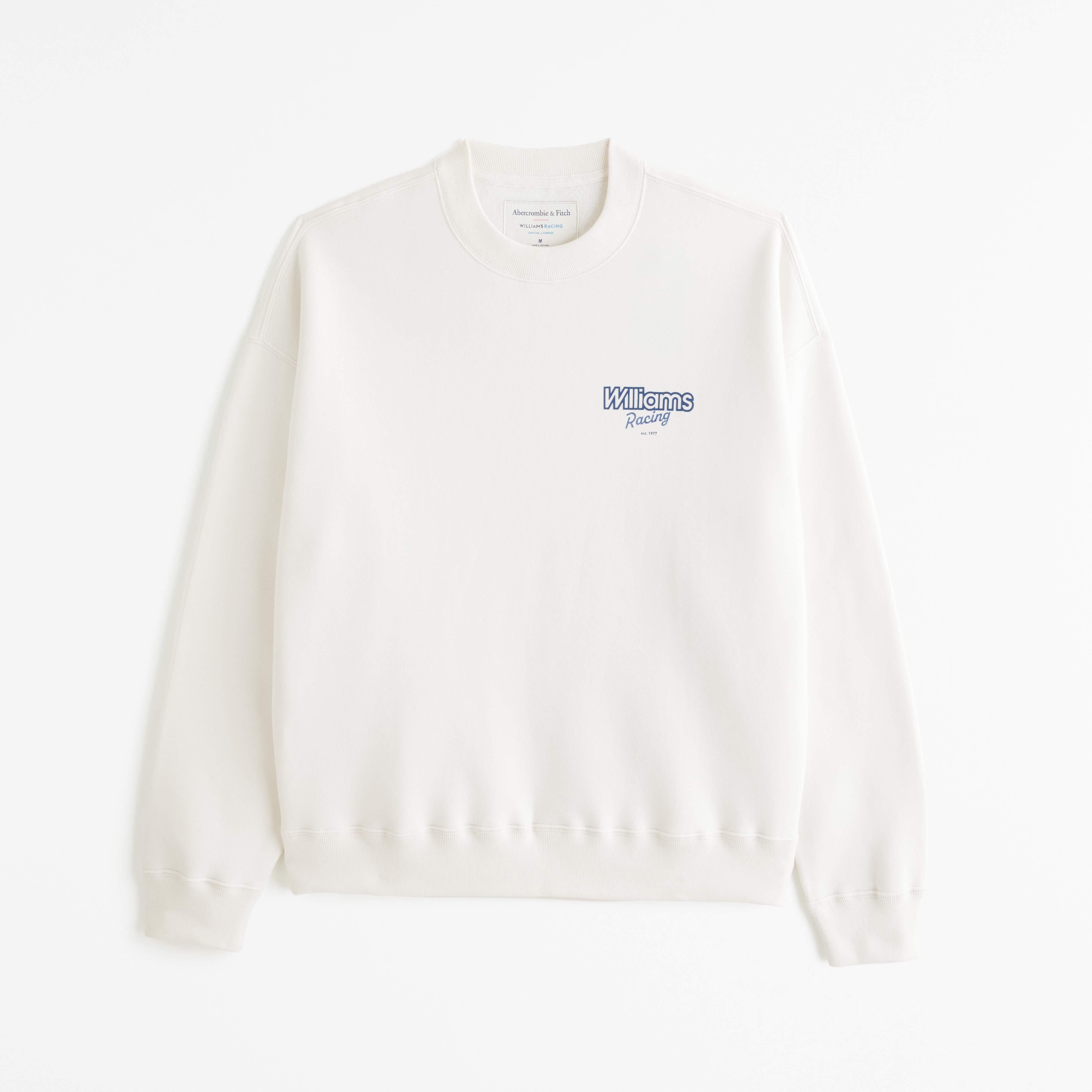 White best sale graphic sweatshirt