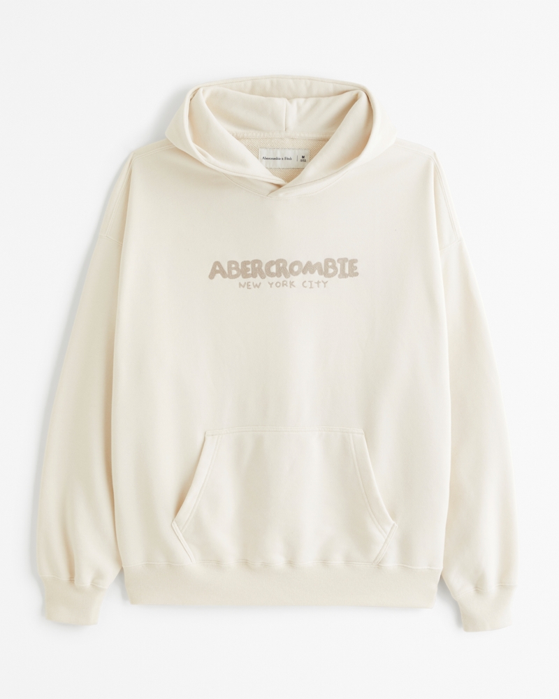 French Terry Logo Popover Hoodie